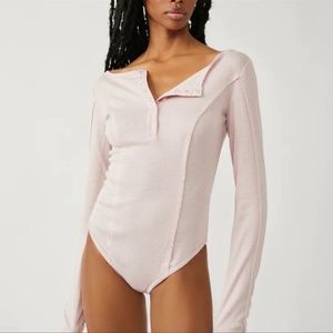 FREE PEOPLE | Sloane Bodysuit in Pink Nectar